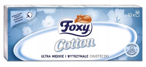 Utierky Foxy HYGIENA 10 balení. x 9 ks. BAVLNA