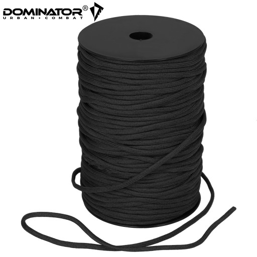DOMINATOR ROPE PARACORD NYLON 1 meter. ČIERNA