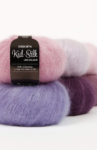 Hodvábna priadza Drops Kid - Mohair + Silk 40