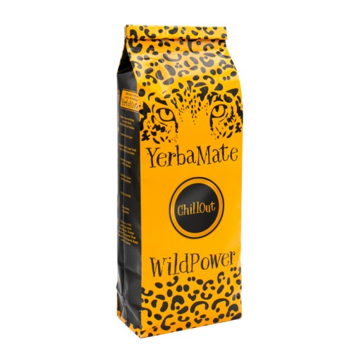 YERBA MATE WILD POWER CHILLOUT KONOPNÉ CHMEĽOVÉ ŠIŠTY RÍBEZLE 200G