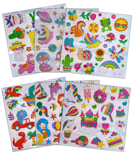 DIAMANTOVÁ MOSAIKA Scrapbook 5D vyšívacie samolepky DINOSAURS STICKER DINOSAUR