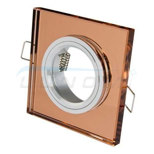 Hnedé LED svietidlo halogénové GU10 MR16 CT-7003 štvorcové