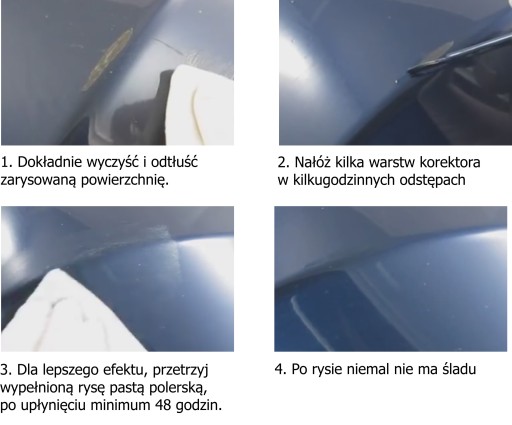 2v1 pero na korekciu škrabancov na karosériu, námornícka modrá
