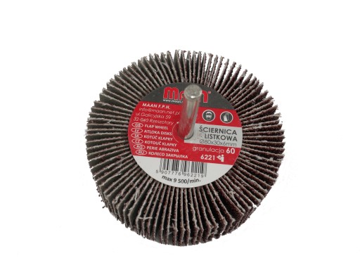 Lamelové koleso 60, stopka fi 6 (priemer 60 mm)