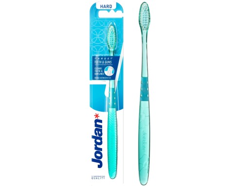 Tvrdá manuálna zubná kefka Jordan Target Teeth Gums