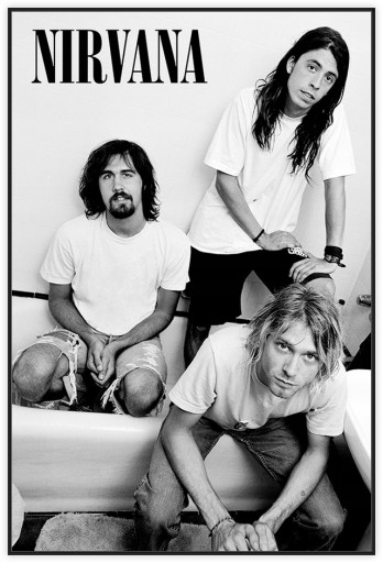 Hudobný plagát kapely Nirvana Band nástenné plagáty do obývačky 61x91,5 obrazov