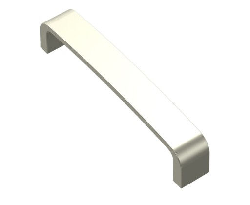 Jednoduchá, klasická, elegantná nábytková úchytka, rozteč 128mm, farba saténová