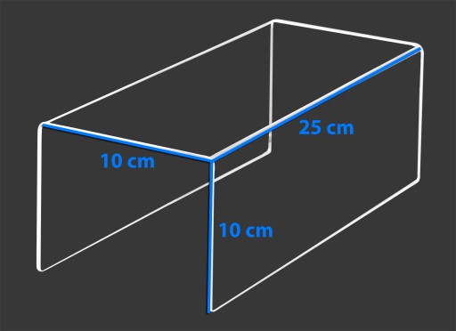 STOJAN STOJAN DISPLEJ PLEXI STEP 25/10 cm