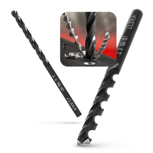 HSS ZEBRA KOV Vŕtačka DIN 338 3 mm WURTH do ocele Liatina ŠPIRÁLA