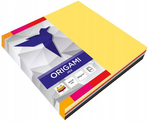 INTERDRUK origami papier 14x14 cm mix 100 ks