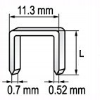 YATO Čalúnické sponky 10mm 10x11,3x0,7 YT-7053