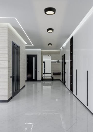 LED stropné svietidlo prisadené na povrch 6W 660lm neutrálna farba čierna okrúhle