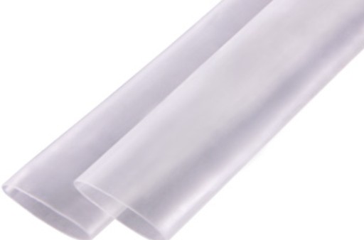 Teplom zmršťovacia bužírka 30mm/15mm priehľadná, dĺžka 1m