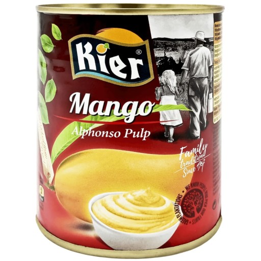 Kesar Mangové pyré z ovocnej drene na dezerty Pyré s mangovou príchuťou 850 g KIER