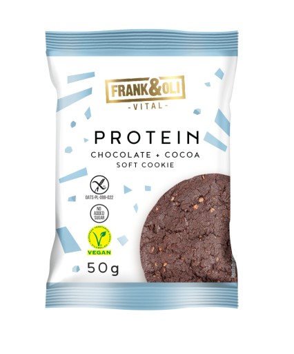 BROWNIE vegánske sušienky, bez cukru, bez lepku, 50g FRANK&OLI