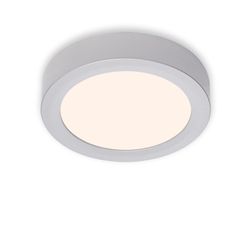 STROPNÝ ZÁKLAD - PRIVRCHOVÁ MONTÁŽ - STRIEBORNÁ - LED 12W - TEPLÁ