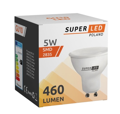 GU10 LED žiarovka 5W 450lm NEUTRÁLNA BIELA