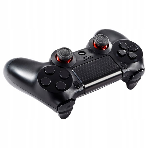 HUBOVÝ OVLÁDAČ ANALOGOVÝ PRE PS4 PS5 PAD ČERVENÝ - LESKLÝ