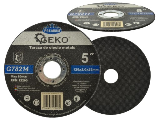 KOVOVÝ REZNÝ KOTÚČ, OCEL, HLINÍK PREMIUM 125x22,23 mm 12200 ot./min.