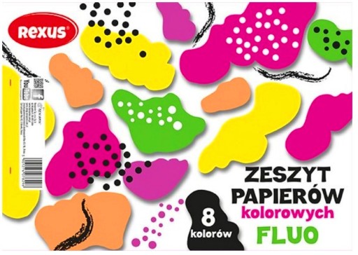 KNIHA FAREBNÝCH PAPIEROVÝCH VÝREZOV A5/8k FLUO