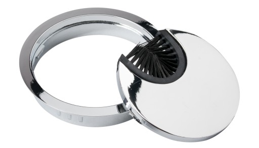 Okrúhla káblová priechodka, priemer 60 mm, lesklý chróm - KD-60 AMIX