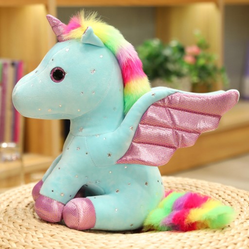 Roztomilý jednorožec plyšový maskot 14 CM kľúčenka
