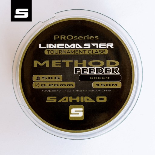 SAHIDO LINEMASTER METHOD FEEDER RYBÁRSKY VLAS 0,26MM 150M GREEN STRONG