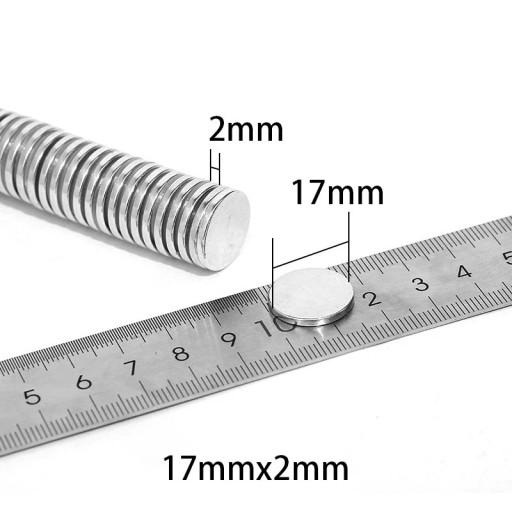 Neodymový magnet N42 17x2 mm