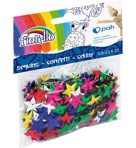 FIORELLO flitre na konfety GR-C14-15 hviezdičiek 14g