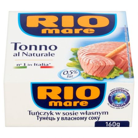 Rio Mare tuniak vo vlastnej omáčke 160 g