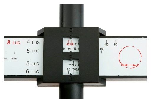 Kaliper Gauge na meranie vzdialenosti skrutiek ráfika