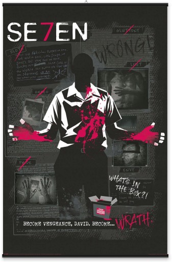Plagát z filmu Seven Warner Bros. Se7En 61x91,5 cm