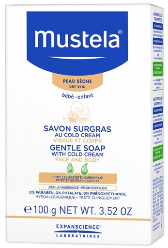 Mustela Bebe jemné mydlo s Cold Cream 100 g