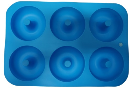 SILIKÓNOVÁ FORMA 6 DONUT TYP PNEUMATÍK NA MUBBLE, DONUTY