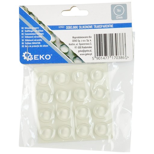 Priehľadné silikónové nárazníky - okrúhle pod m