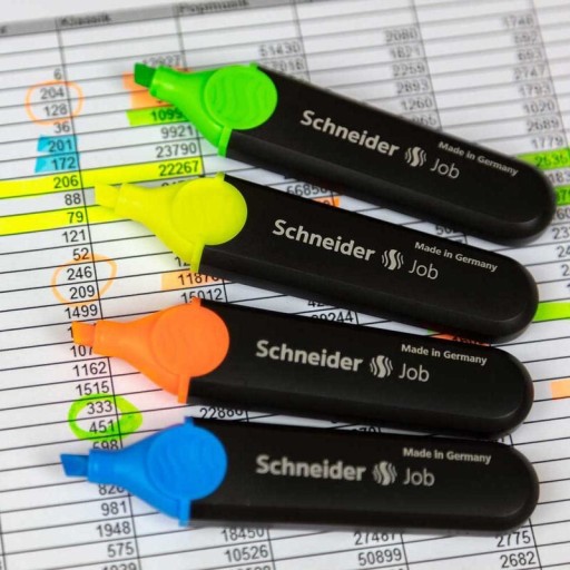 ZVÝRAZŇOVAČ TEXTU ZVÝRAZŇOVAČ 1-5 mm Schneider Job FLUORESCENT ŽLTÉ