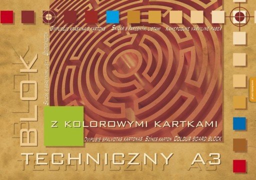 Technický blok A3/10k. farebná čiara