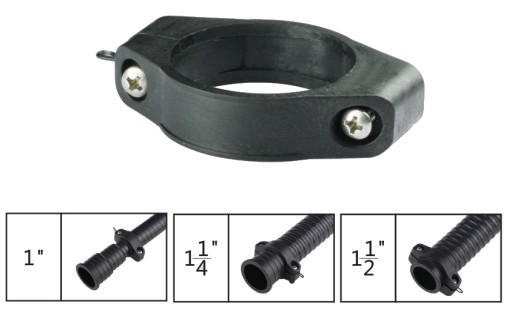 Vlnitá hadicová spona 32 mm 1 a 1/4 palca pre očká pumpy 6 kusov