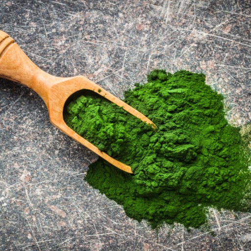 Chlorella prášok, prírodné morské riasy, 100g