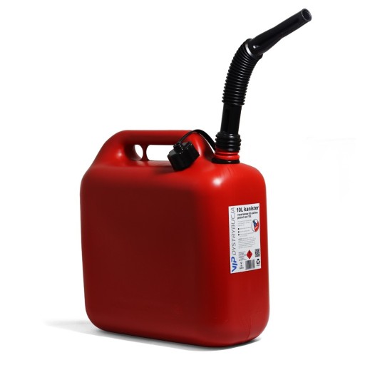 Kanister na palivo, benzín, olej, 10l, s certifikátom VIP Distribution