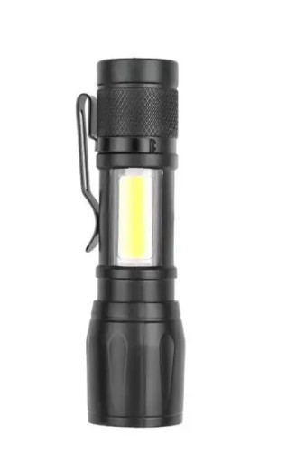 VEĽMI VÝKONNÁ LED BATERKA, NABÍJACIE USB, MULTIFUNKČNÉ, ČIERNA, 3 REŽIMY