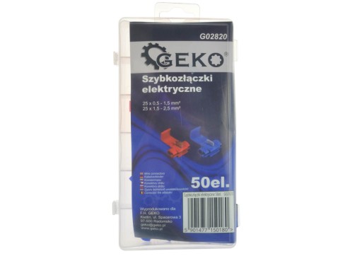 ELEKTRICKÉ RÝCHLOKONEKTORY SADA 50 ELEKTRICKÝCH KONEKTOROV