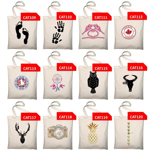 Ekologická nákupná taška ECO 120 PATTERNS, potlač