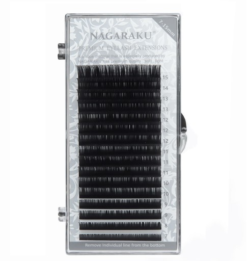 NAGARAKU Premium Mink C 0,07 MIX mihalnice 16 pásikov