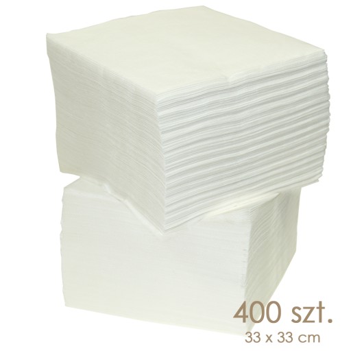 BIELE skladané papierové obrúsky 33x33cm - 400 ks.