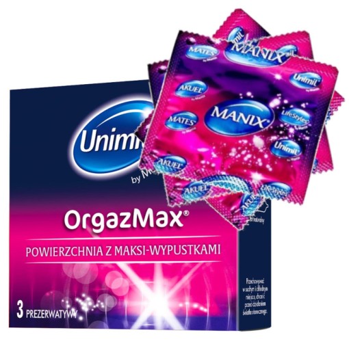 UNIMIL ORGAZMAX kondómy 3 ks, VEĽKÉ ORIEŠKY