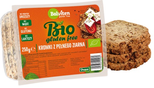 BEZLEPKOVÝ, CELOZRNNÝ CHLIEB, BIO, 250 g