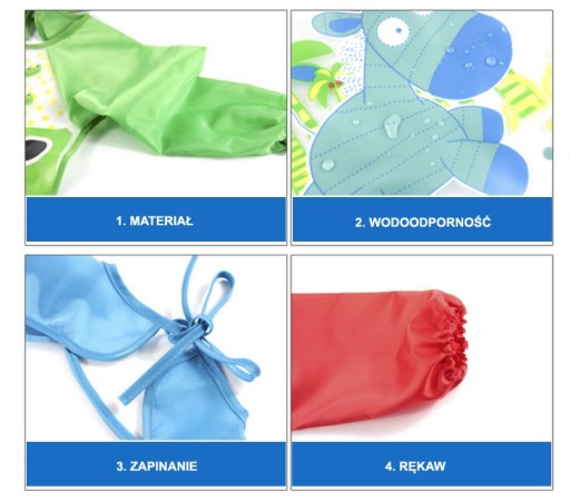 ZÁstera BIB s plátenými rukávmi a KOALA vreckom