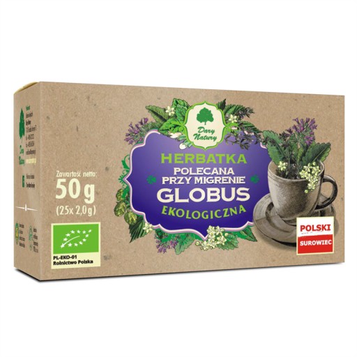 Globus eko čaj odporúčaný pri migréne 25x2g -