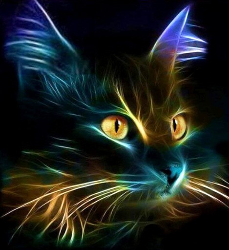 DIAMANTOVÁ VÝŠIVKA Diamantová maľba Mozaika Diamantový detský set Kitty Cat